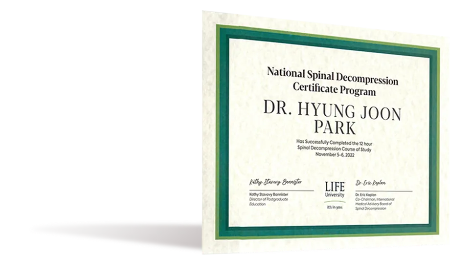National Spinal Decompression Certificate Program (LIFE University)